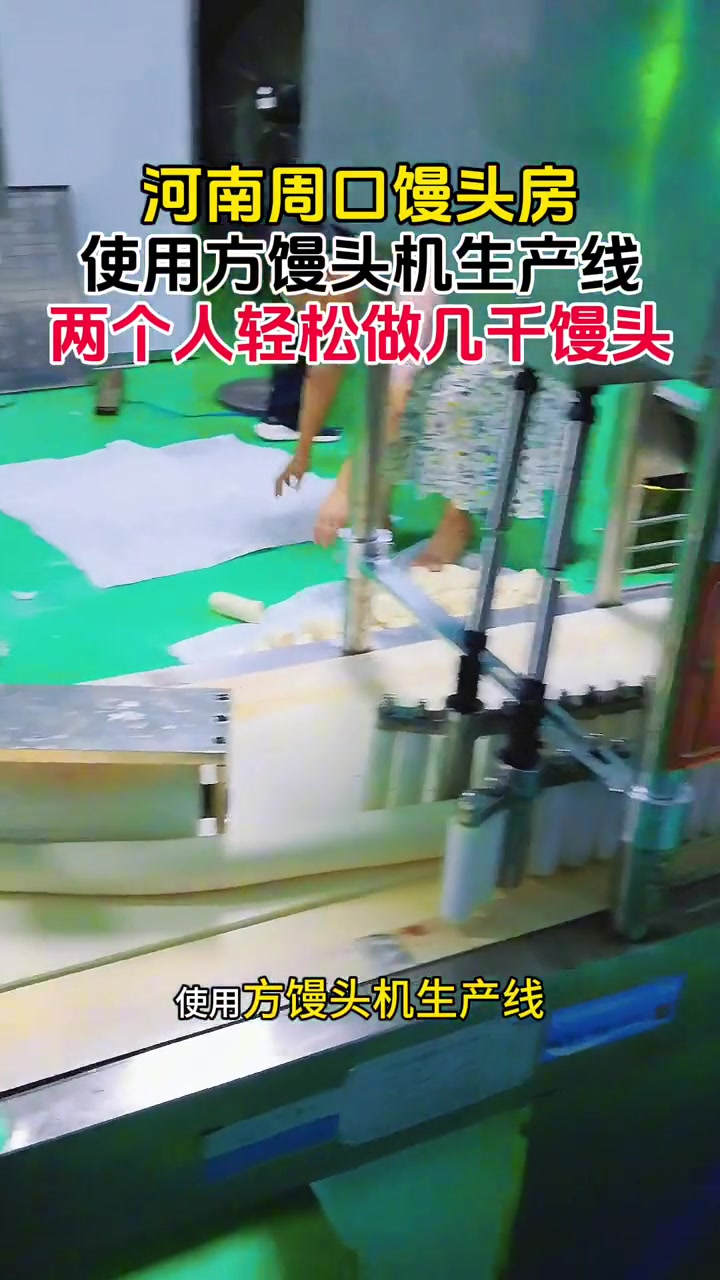 河南周口馒头房,使用方馒头机生产线