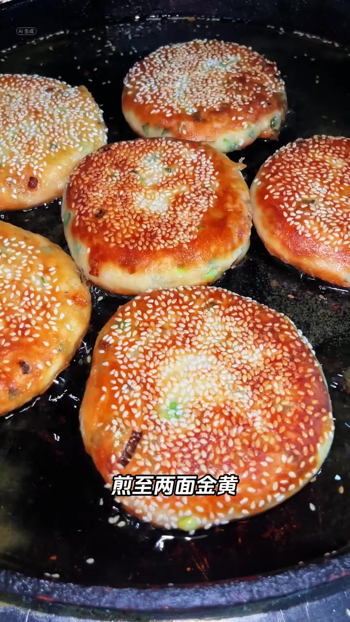 香葱油酥烧饼 酥脆掉渣 凉了也不硬