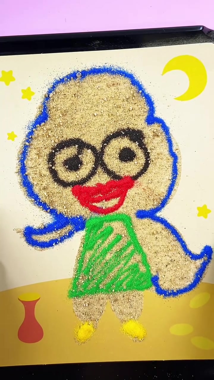 卡通儿童沙画 小红帽和美人鱼