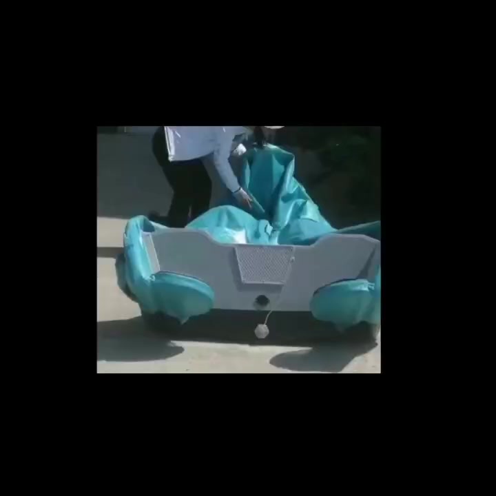 旗鱼充气船船体的折叠视频路亚钓鱼船