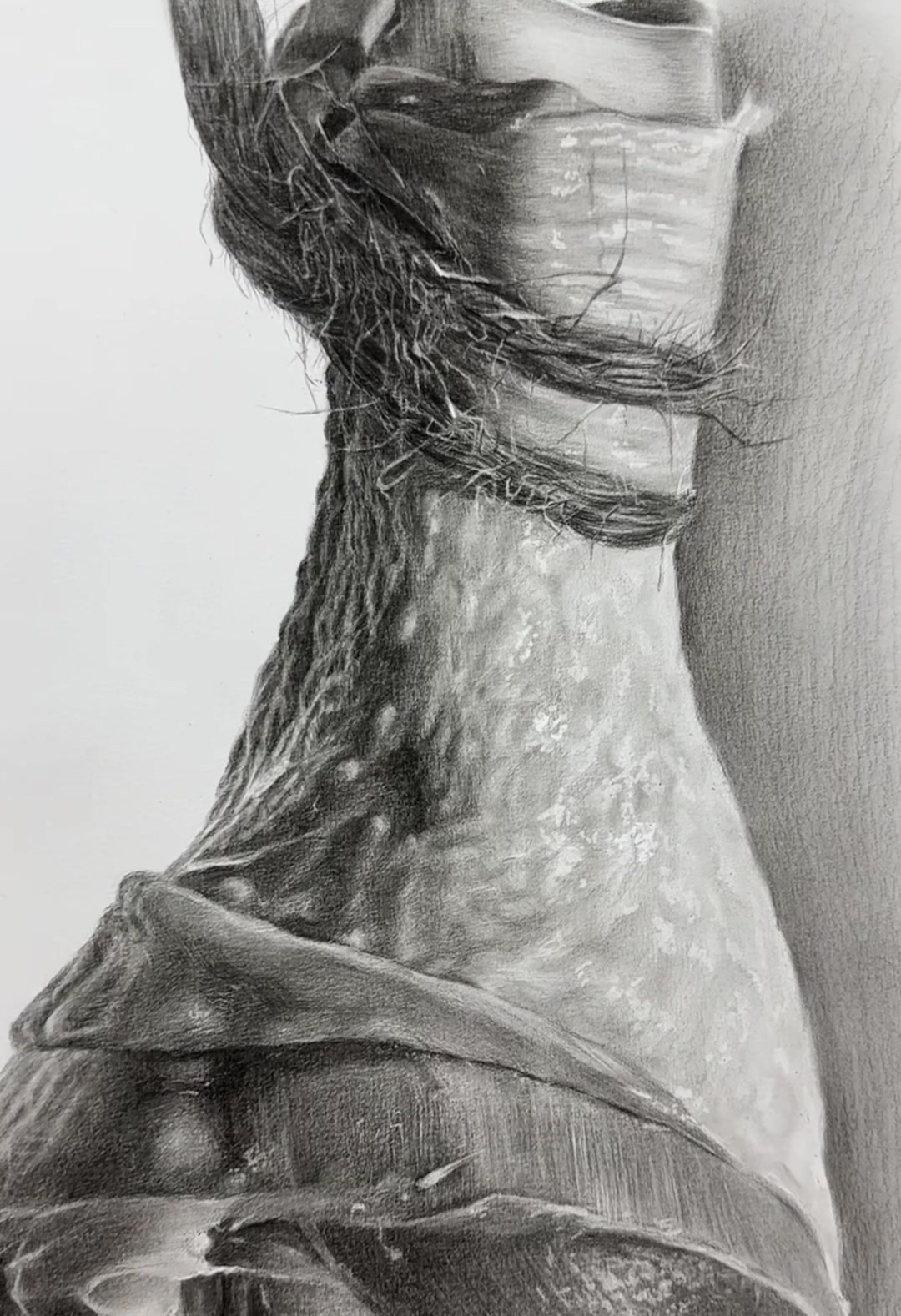有没有看到好作品就想画画的冲动?#鸡腿素描#美术生#美术老师