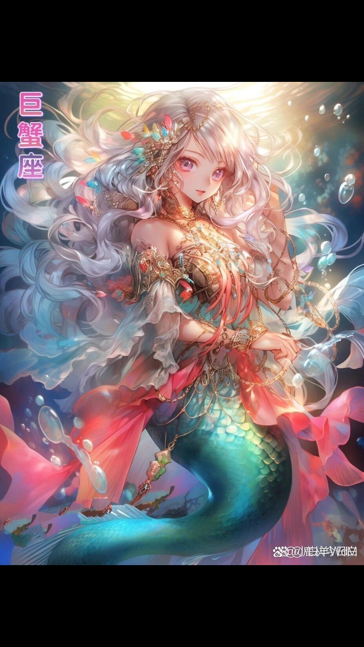 十二星座所代表的美人鱼形象,哪个是你心中的NO.1