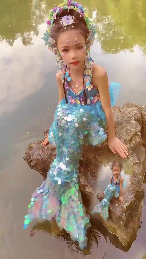 调皮的小人鱼又出来玩了~