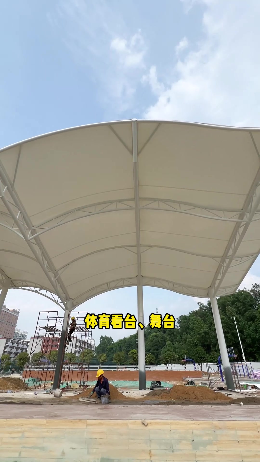 湖南长沙膜结构景观遮阳棚雨棚停车棚厂家