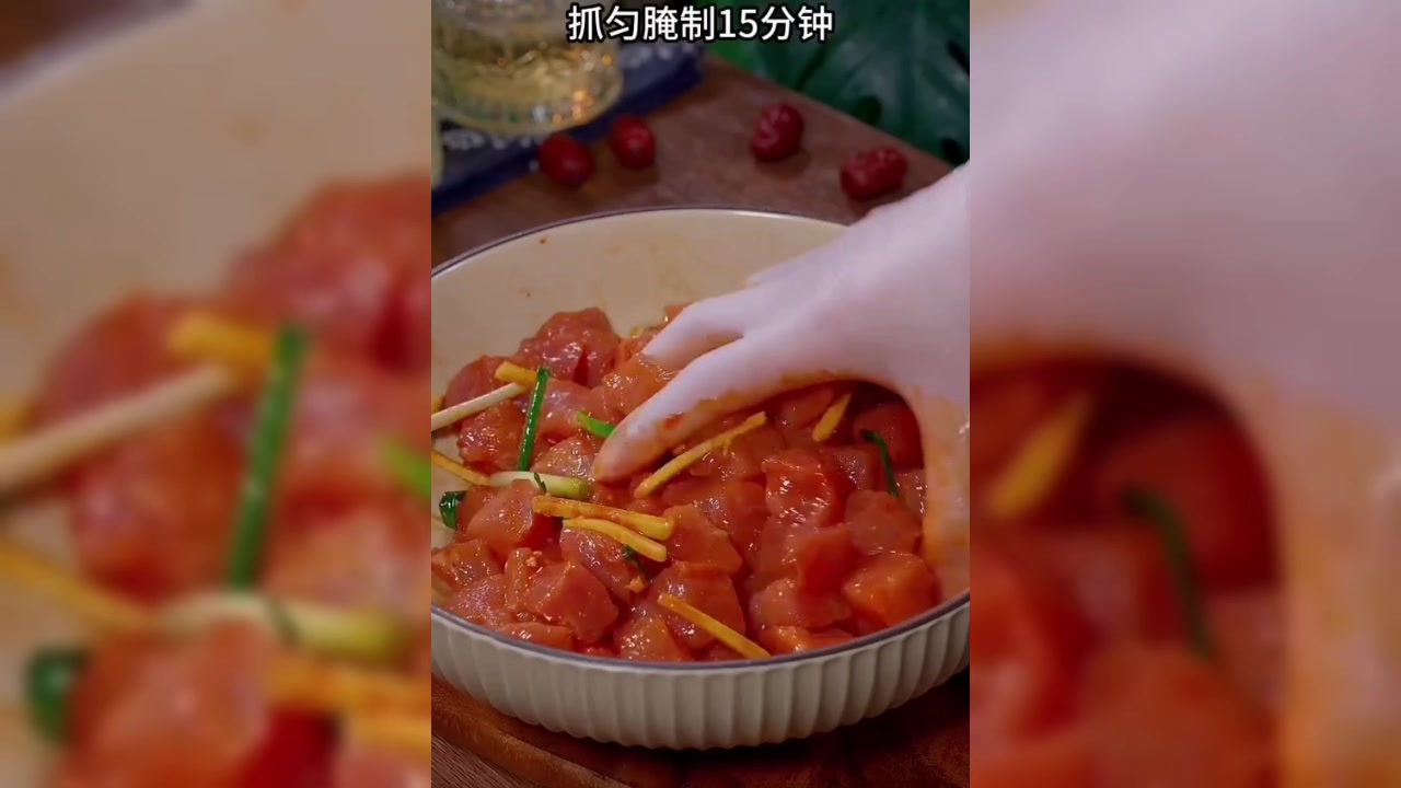 网上很火的牙签肉新做法