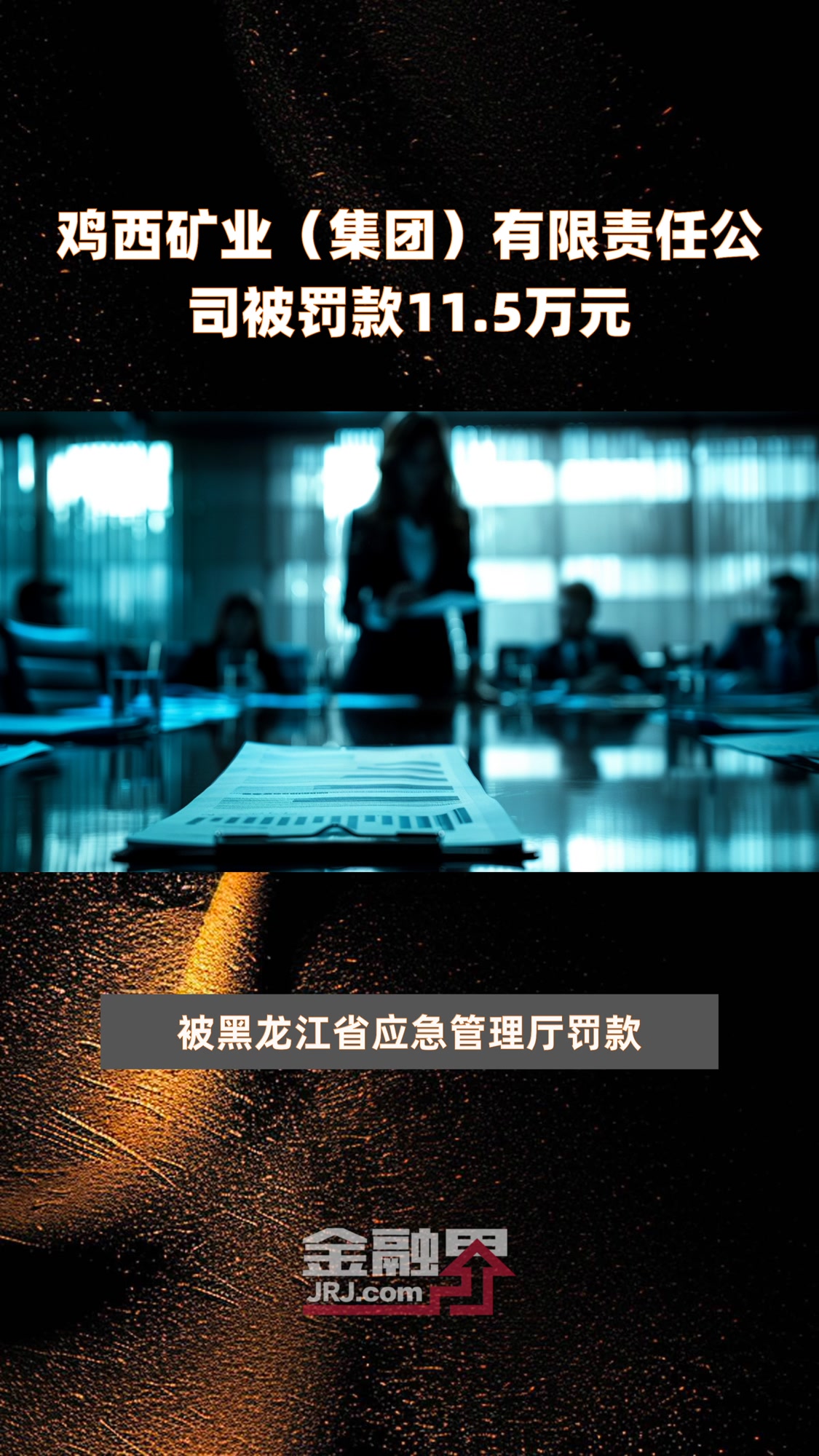 鸡西矿业(集团)有限责任公司被罚款11.5万元|快报