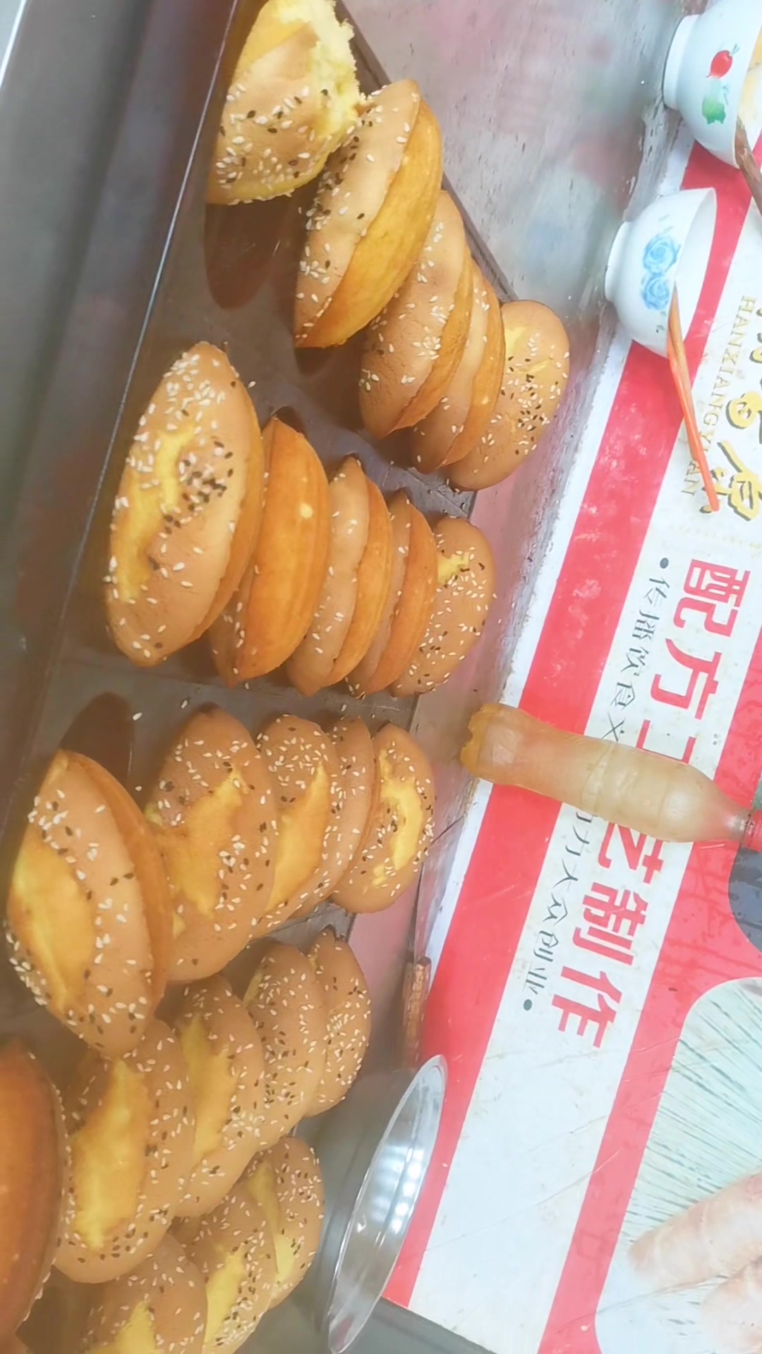 新做的台湾无水南瓜蛋糕,加牛奶加蜂蜜的无水配方