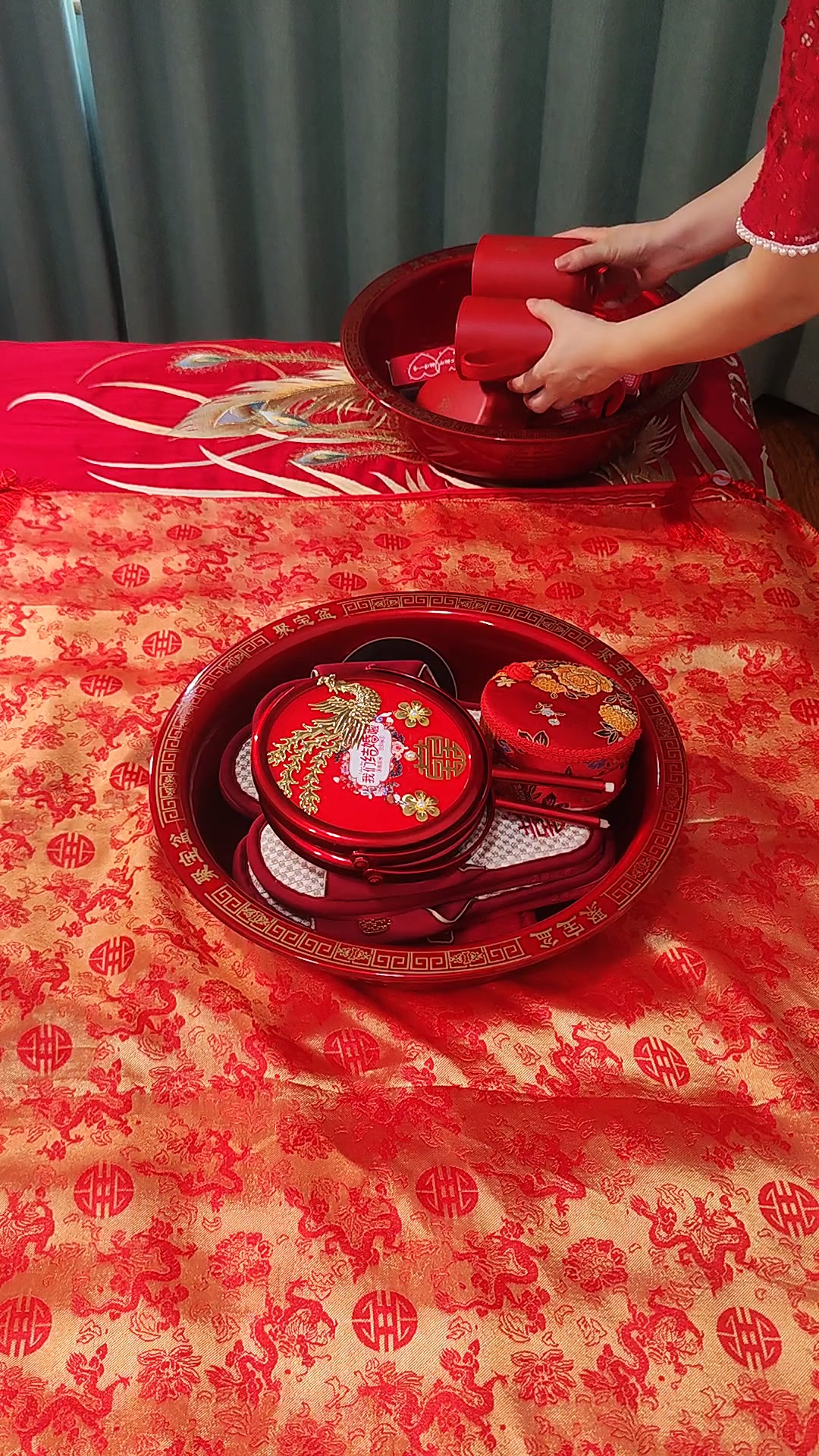 给女儿陪嫁的喜盆怎么包,里面都放啥,有什么讲究你知道吗