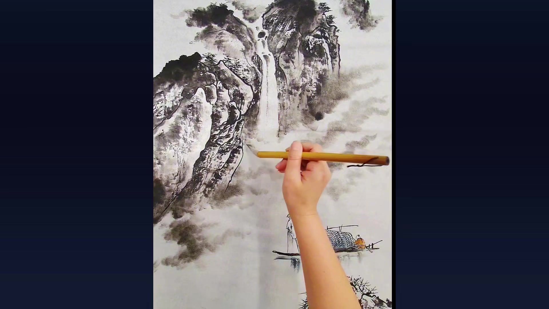 3 步教你画云,国画山水教程