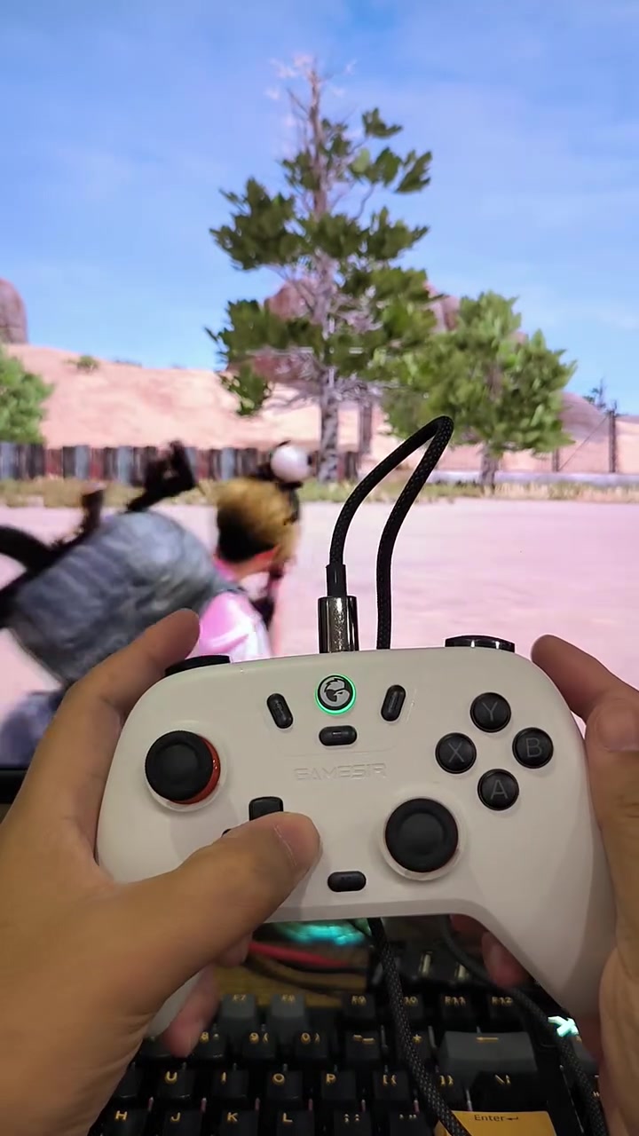 盖世小鸡游戏手柄怎么连接电脑进行吃鸡游戏,这条视频带各位了解一下