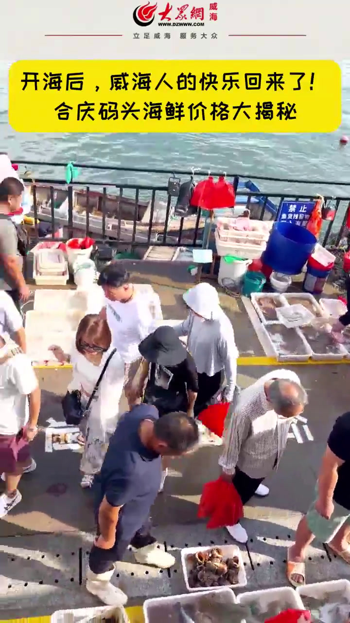 海螺、梭子蟹、皮皮虾……开海后,威海海鲜上新!最新价格来了!