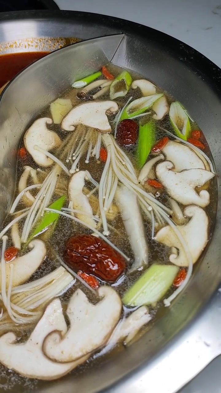 菌汤火锅锅底,对锅教程