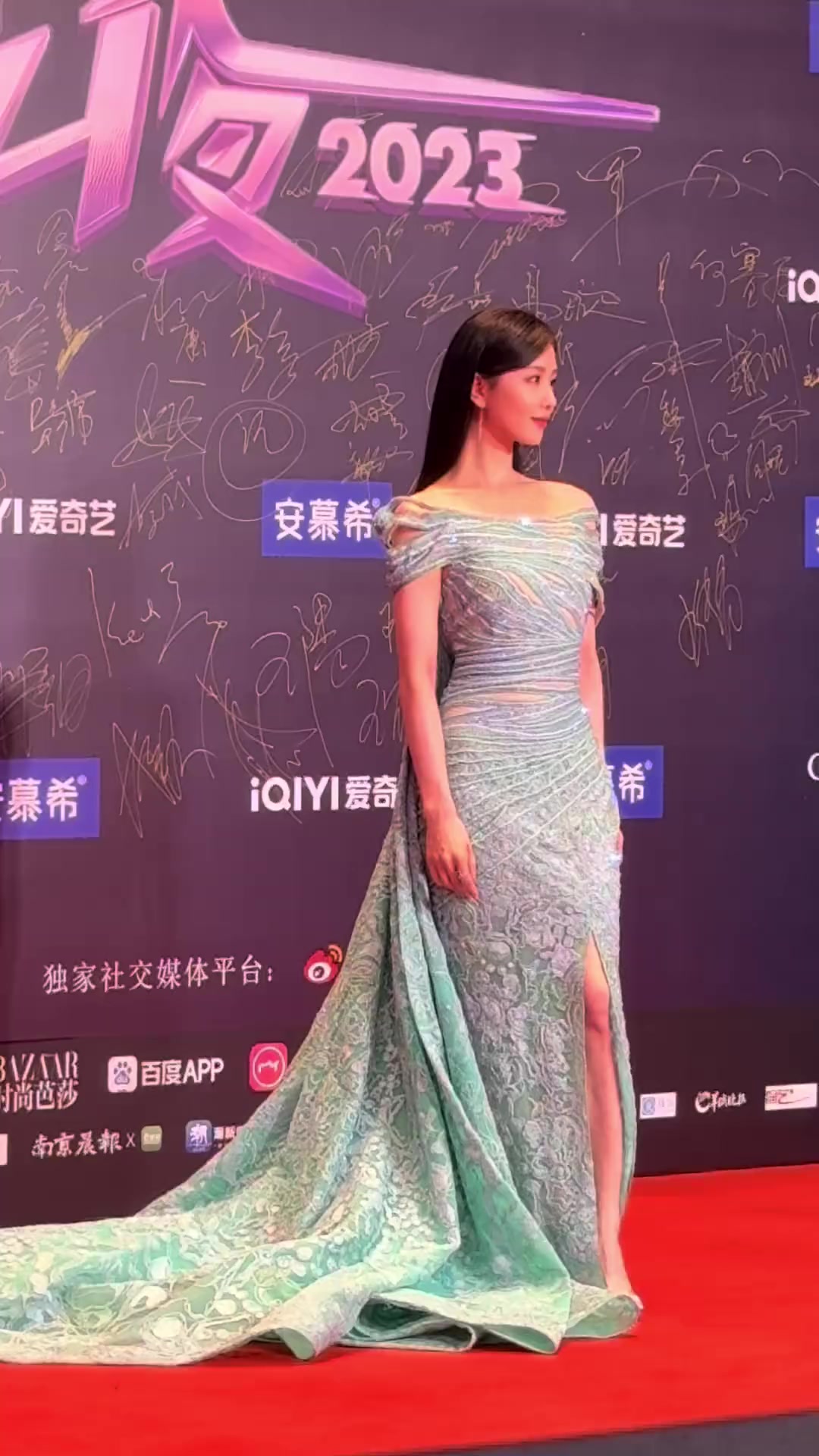 刘诗诗蓝色美人鱼好美啊