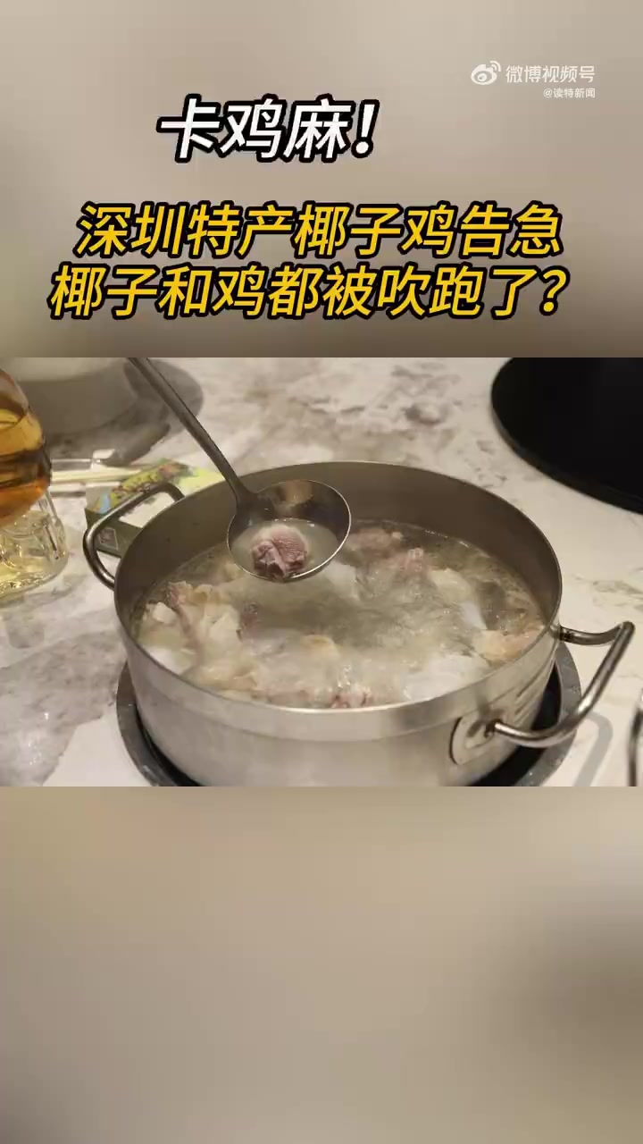 「深圳人的椰子和鸡被吹跑了」9月8日,深圳椰子鸡品牌四季椰林宣布,受强台风“摩羯”重创,其