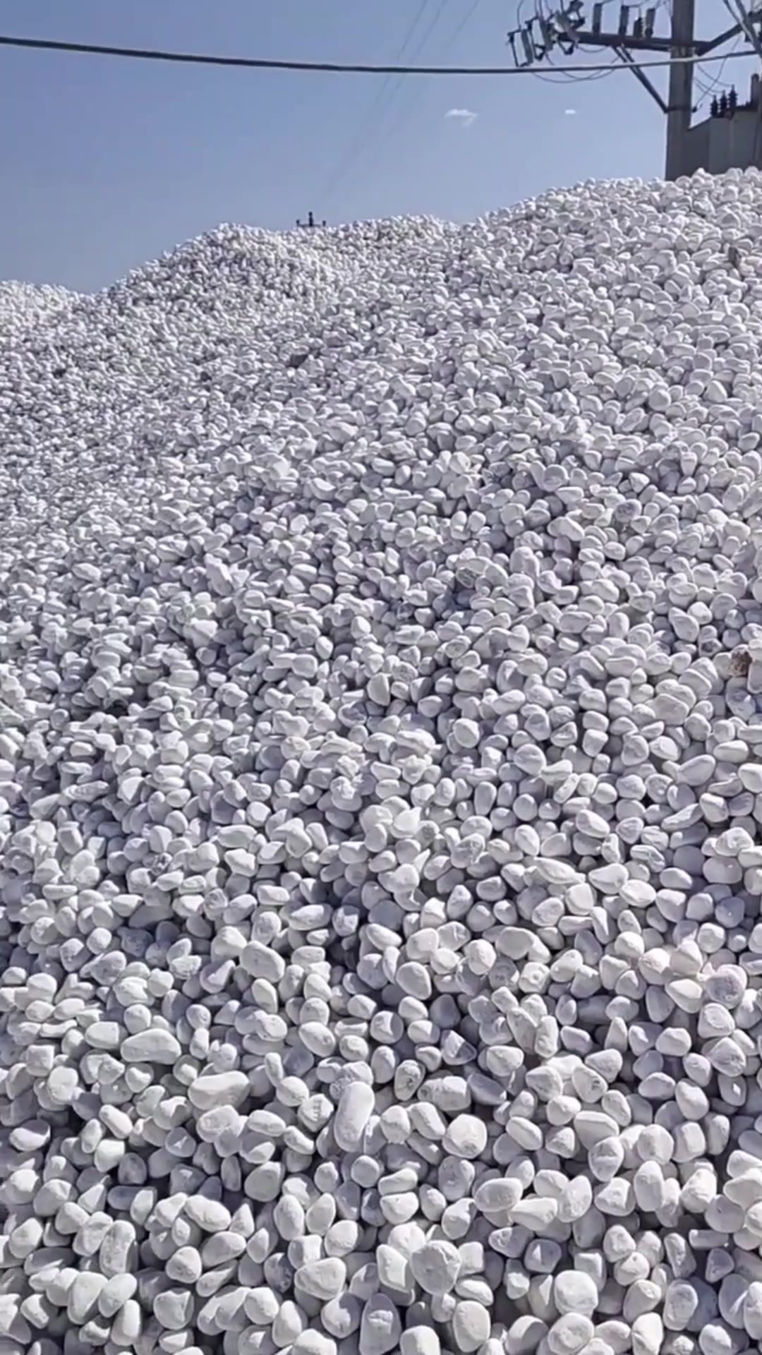 白色鹅卵石产品实拍