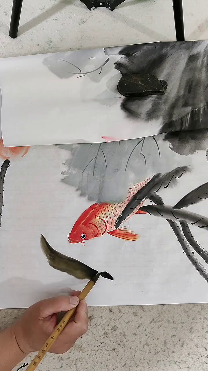 画大鲤鱼