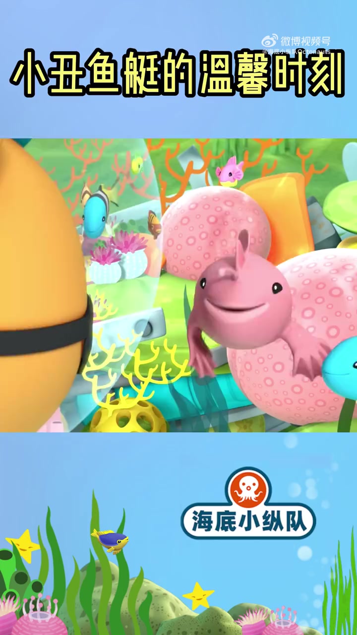 小丑鱼艇摇身一变,成为海洋动物们温暖的新居。海底小纵队队员们都为它感到骄傲,再见,小丑鱼艇