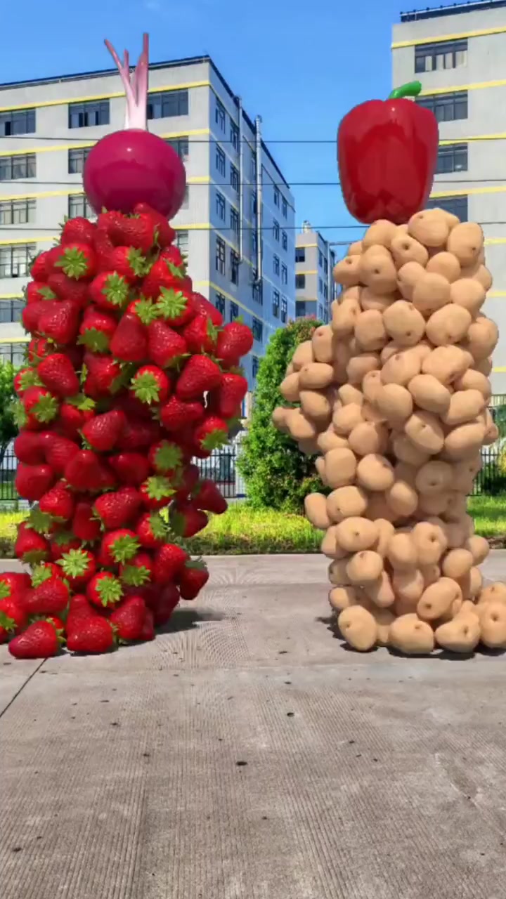 特效碰撞水果蔬菜