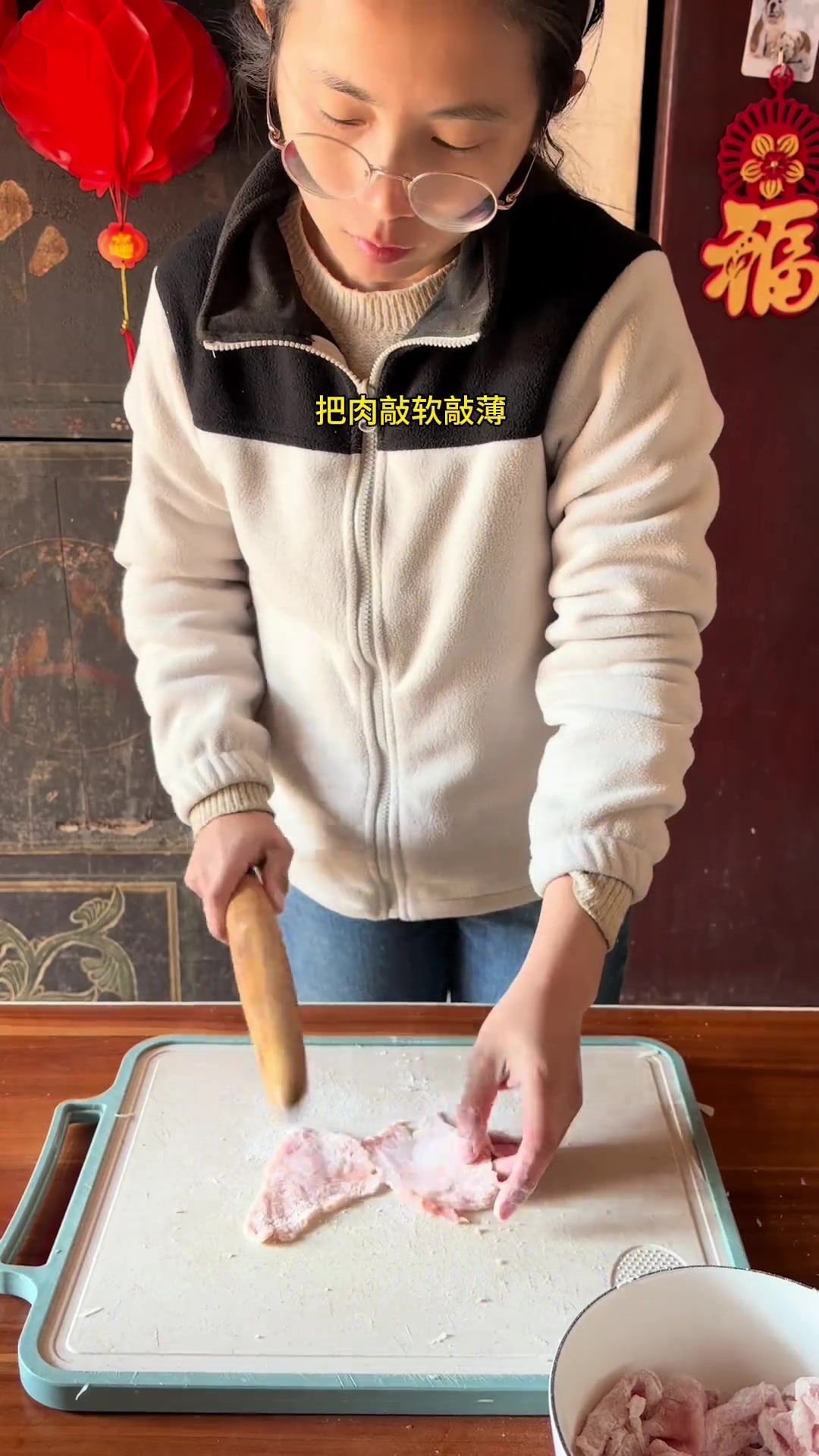 蒸了萝卜糕,还做了萝卜肉片汤我的乡村生活