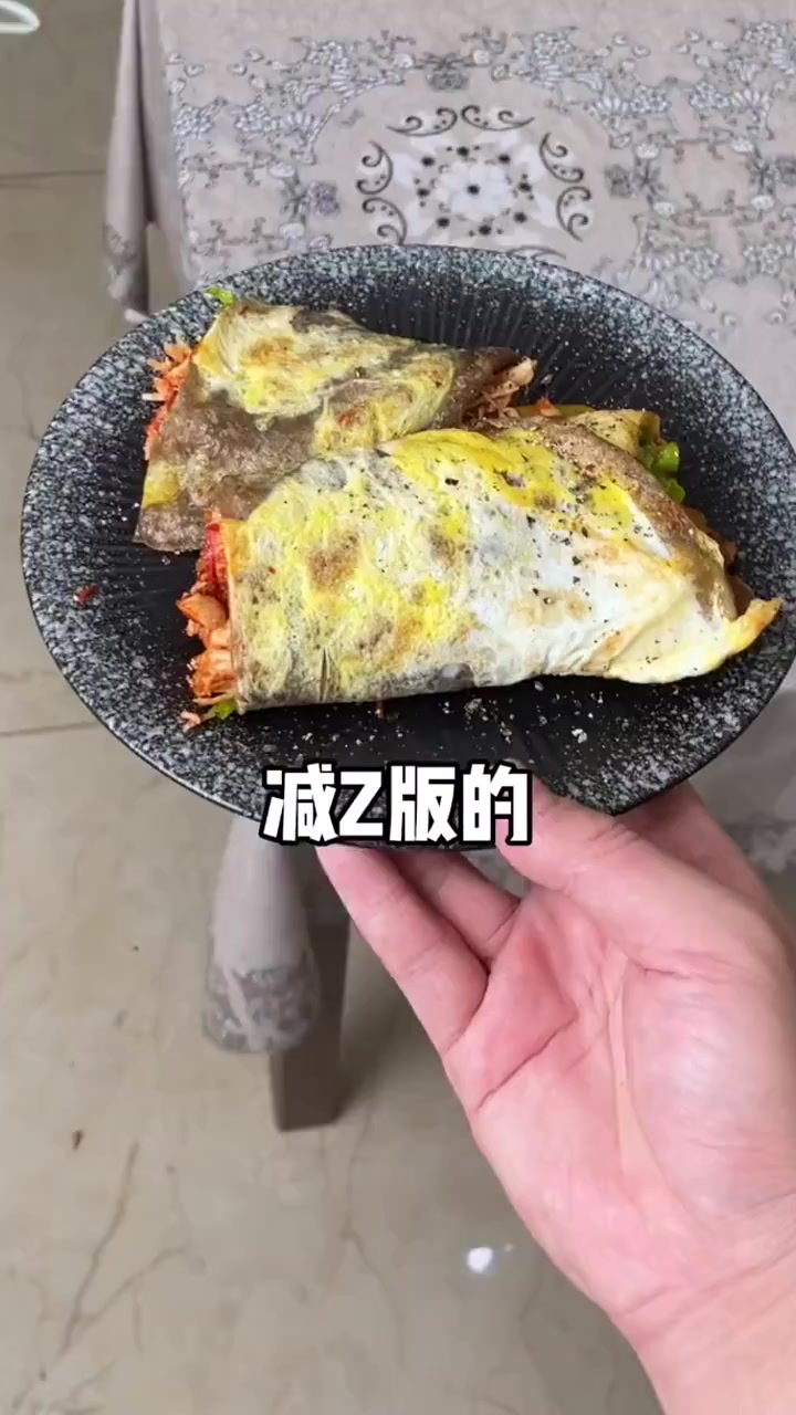 减脂版的煎饼果子,早餐晚餐都可以,快叫男朋友给你做吧～