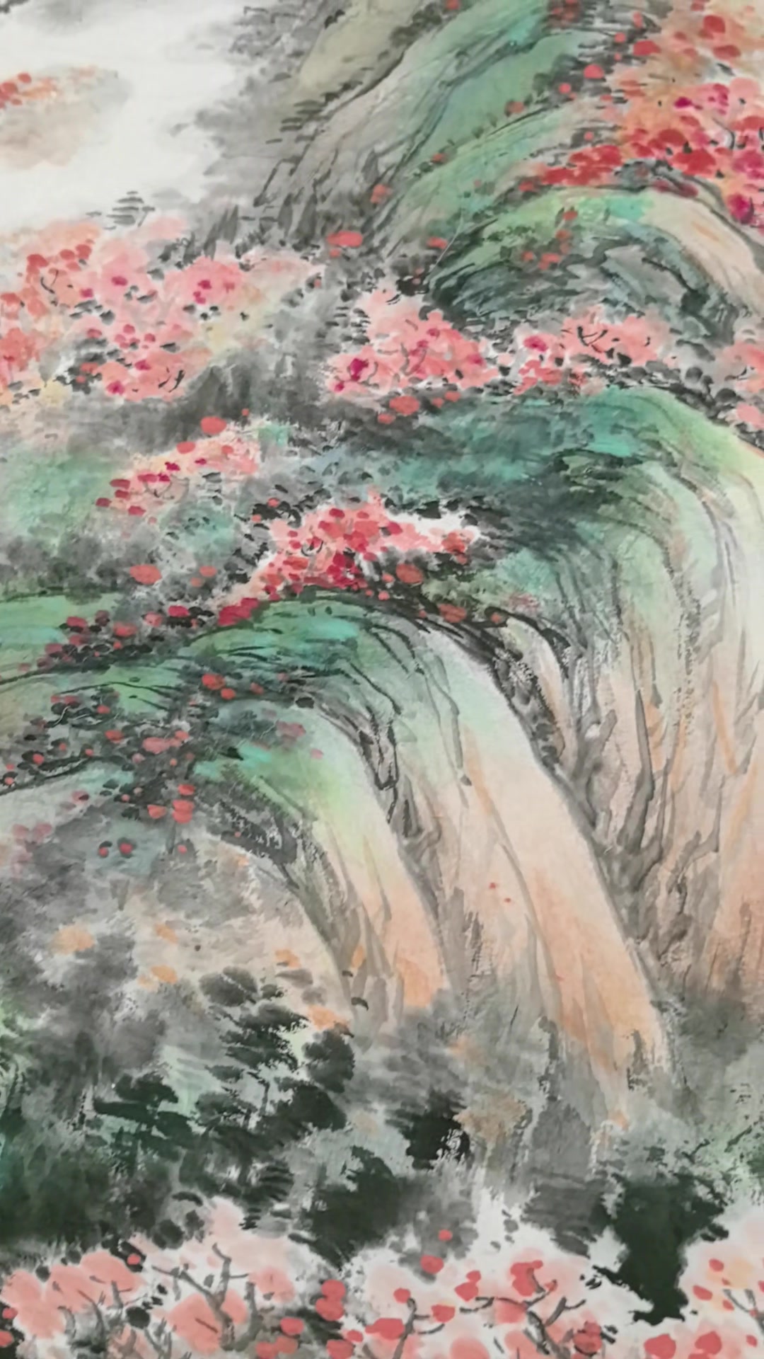风水画,这样吉祥山水画一般需定制才起笔。