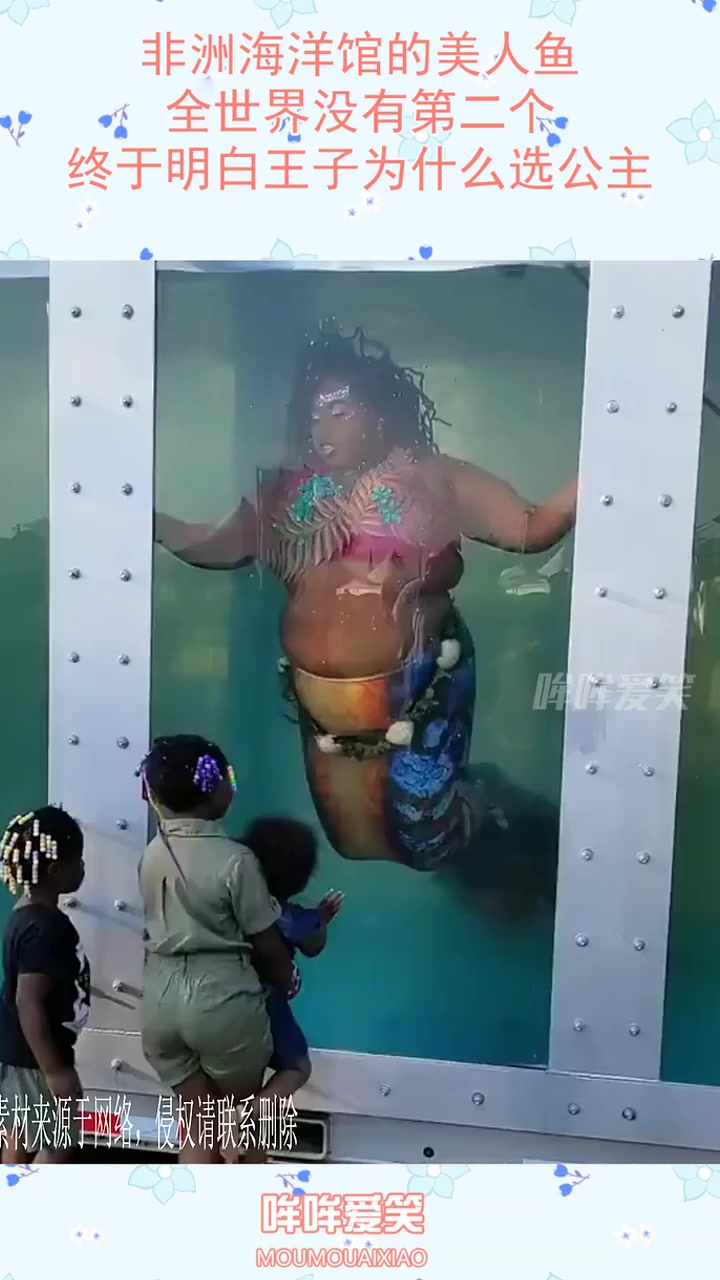 非洲海洋馆的美人鱼,全世界没有第二个,终于明白王子为什么选公主