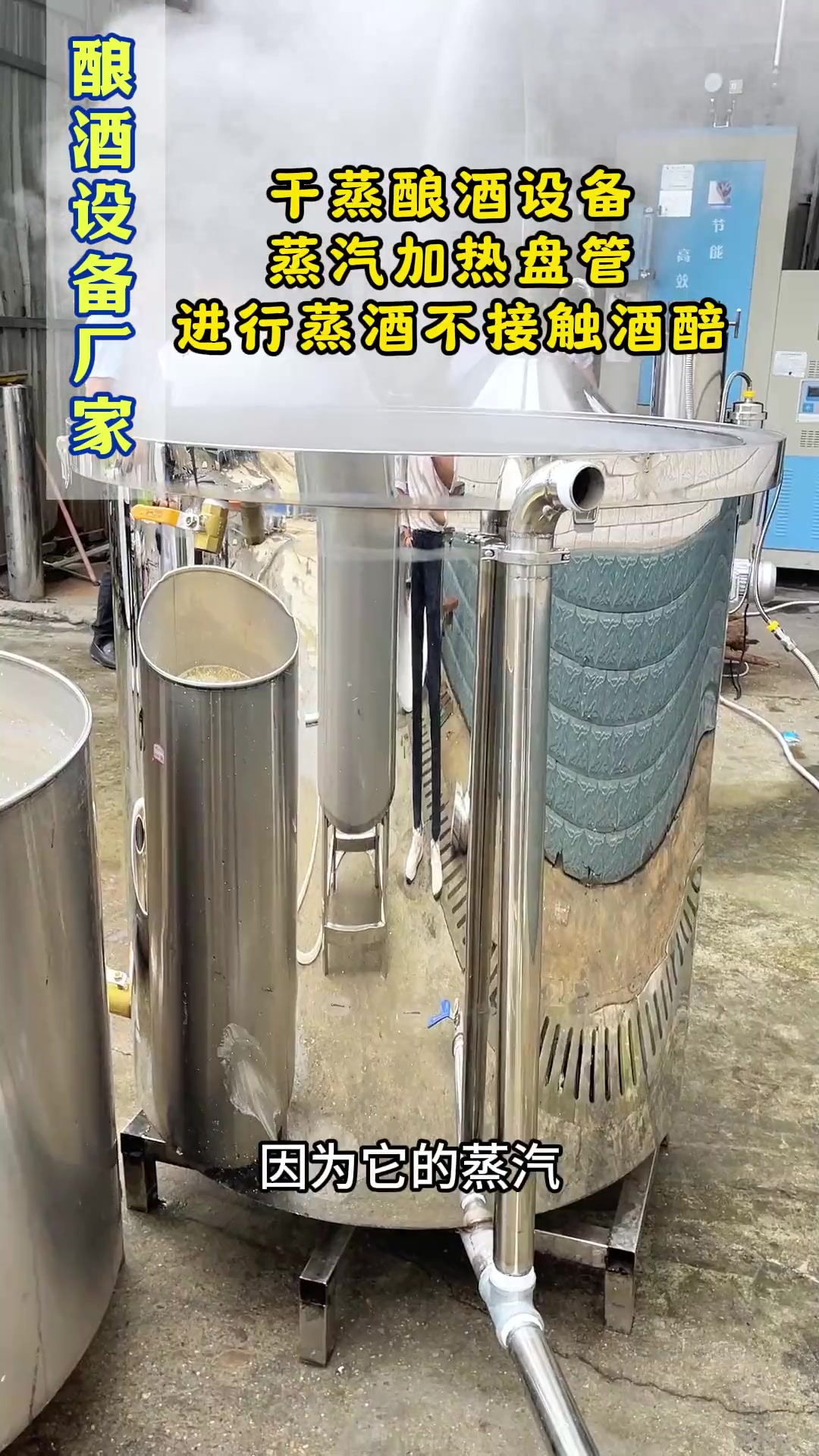 双模干蒸酿酒设备蒸汽加热酒质更香醇