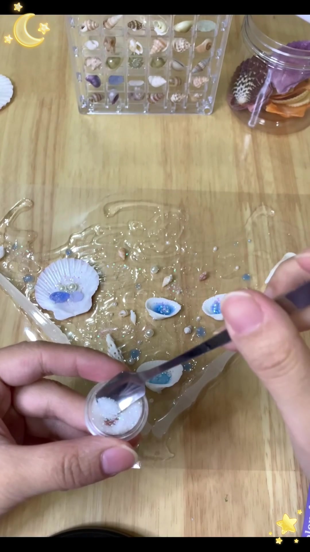 用贝壳制作水扇的方法