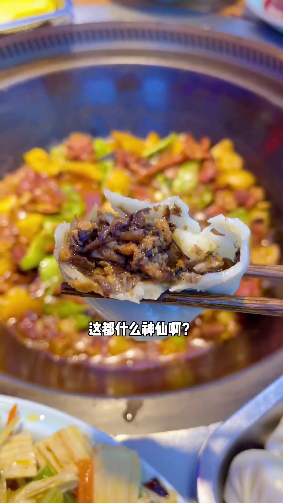 第一次尝试鹅肉馅饺子!铁锅炖也太好吃了吧!