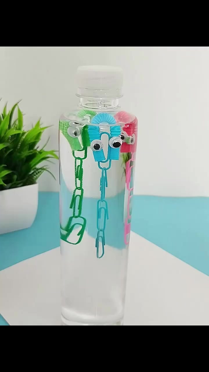 第23集|爱潜水的小章鱼,假期陪孩子一起玩,知道是什么原理吗?手工  亲子手工