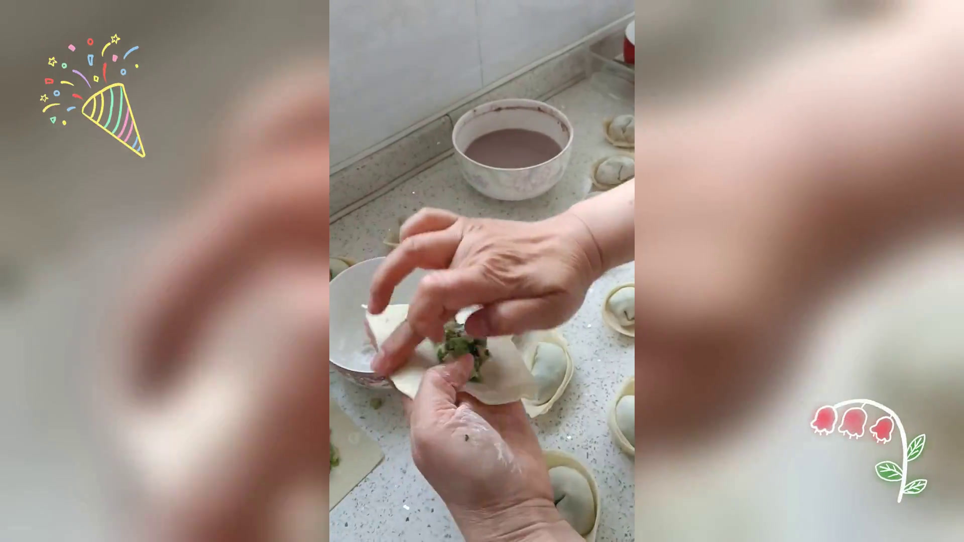 菜肉大馄饨简易包法