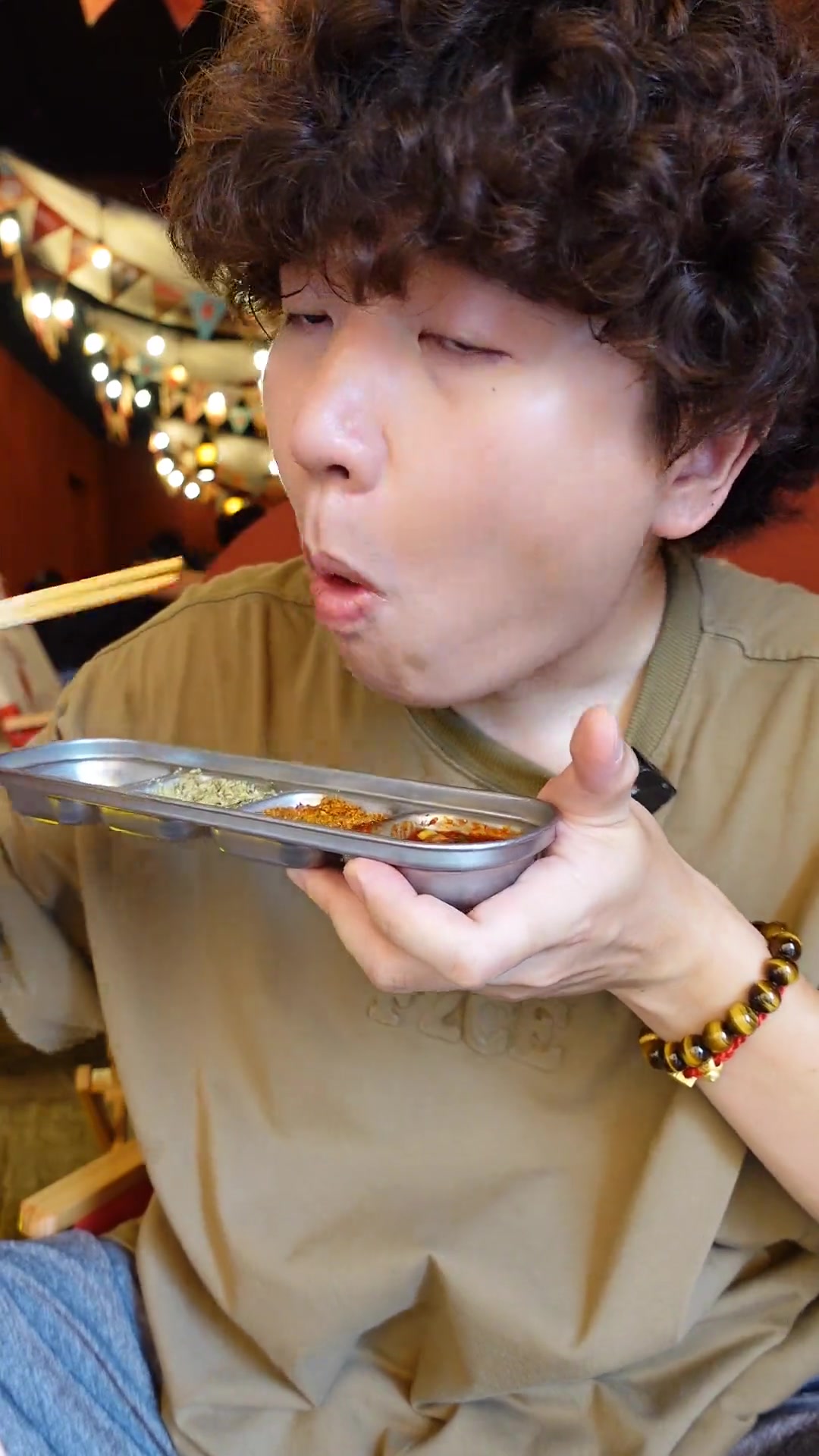 开了个小灶,终于可以早餐吃到烤肉了 吃午餐肉的第1111天