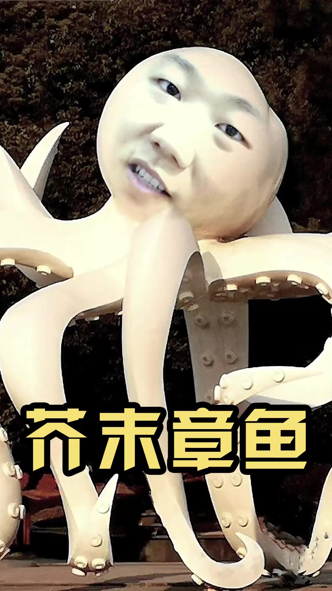 一整只章鱼做芥末章鱼!太过瘾了!
