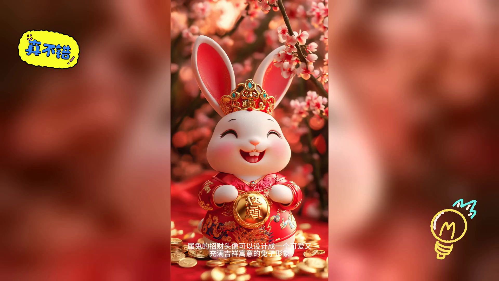 兔年旺财头像精选
