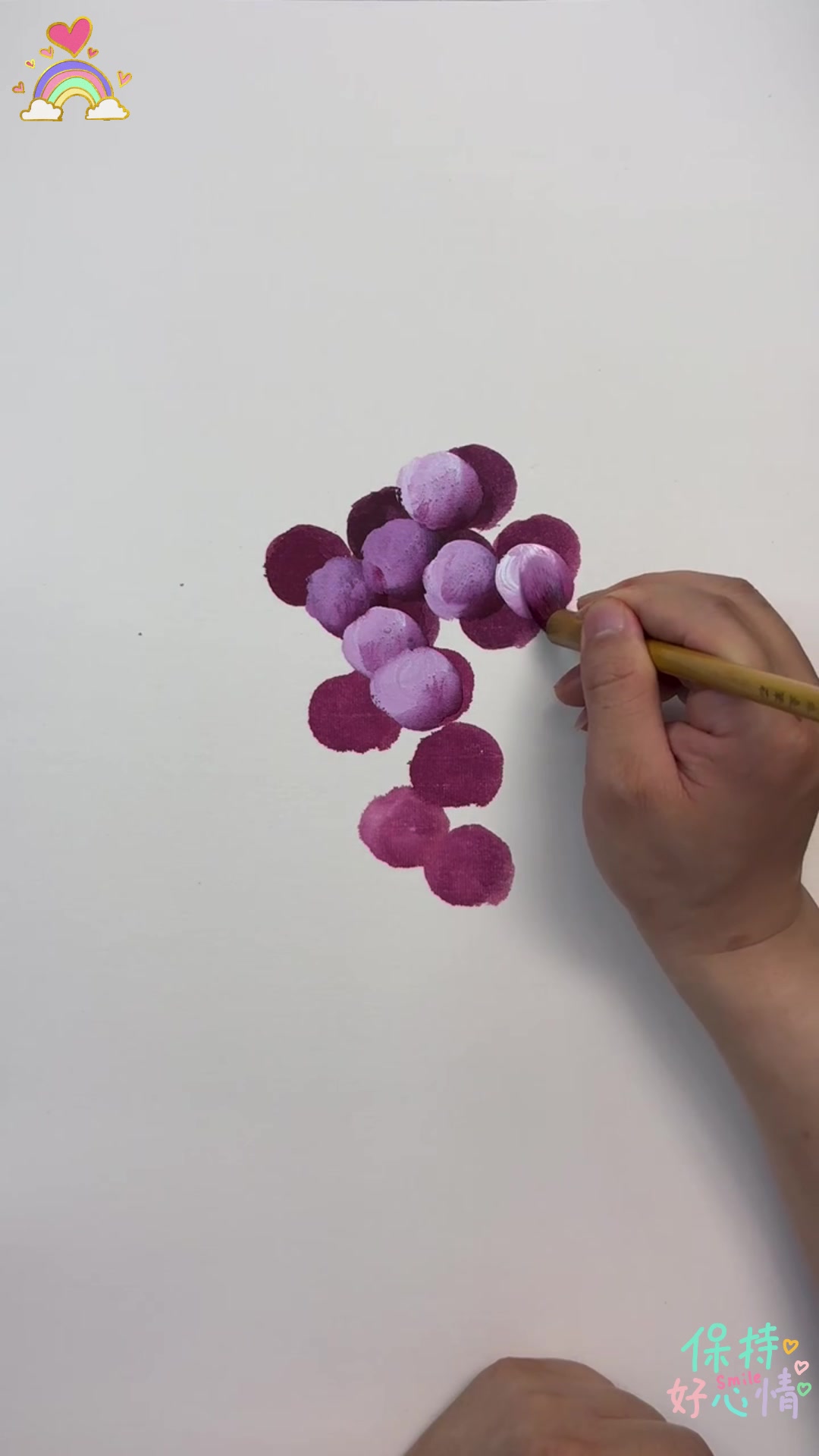 国画葡萄,晶莹欲滴