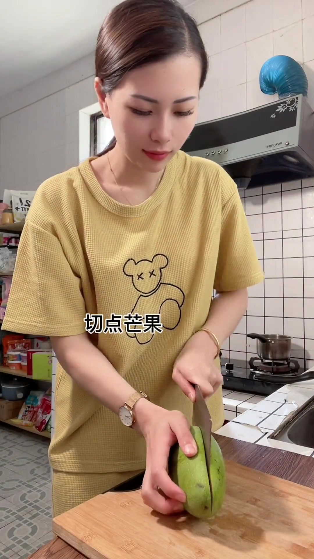 周末在家给孩子做水果双皮奶
