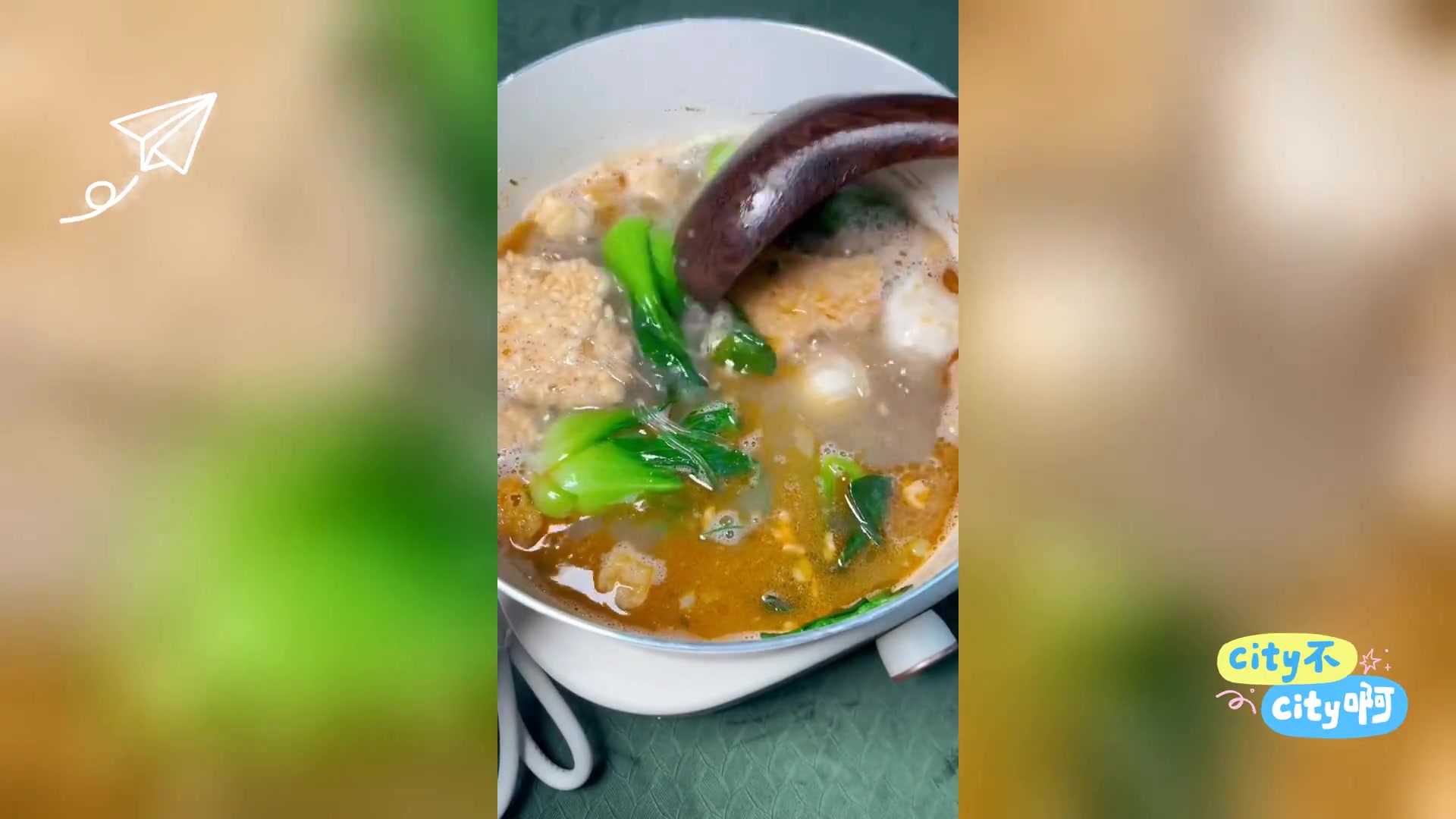 南京冠生园特色,鸭血粉丝汤