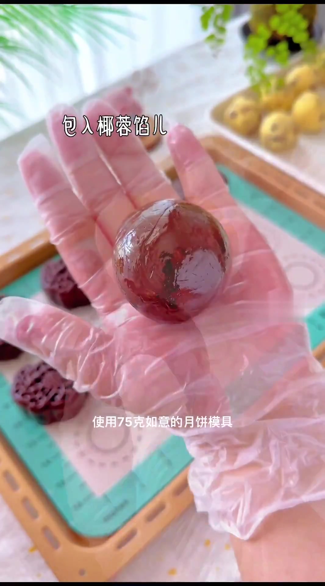 巧克力椰蓉月饼|集合了所有好吃的元素!