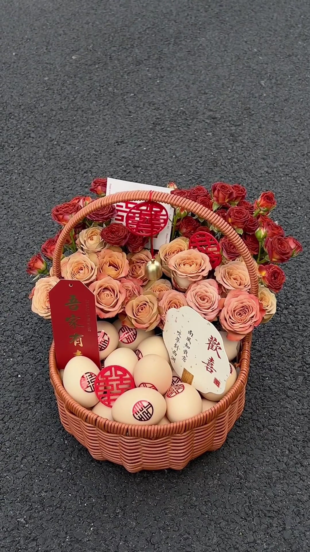 实用又温馨的鸡蛋花篮,送给坐月子的朋友~
