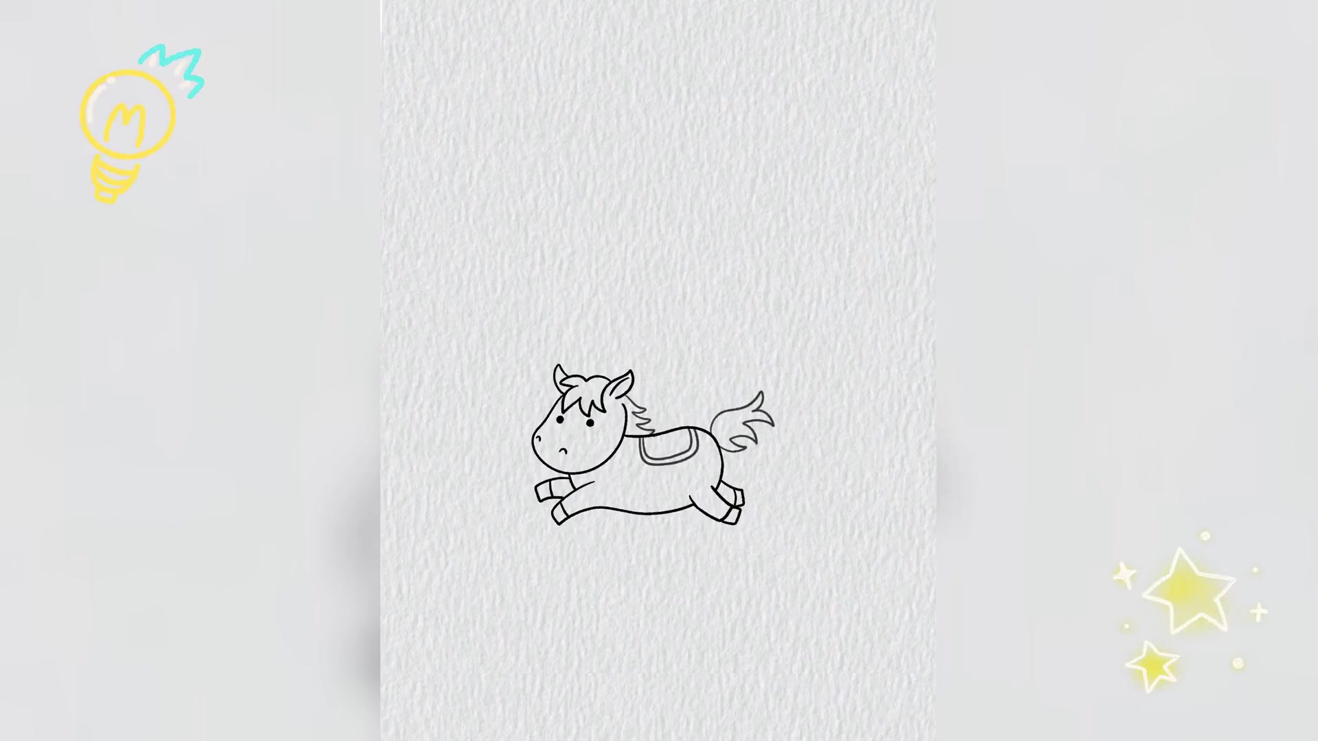 儿童旋转木马,多彩简笔画