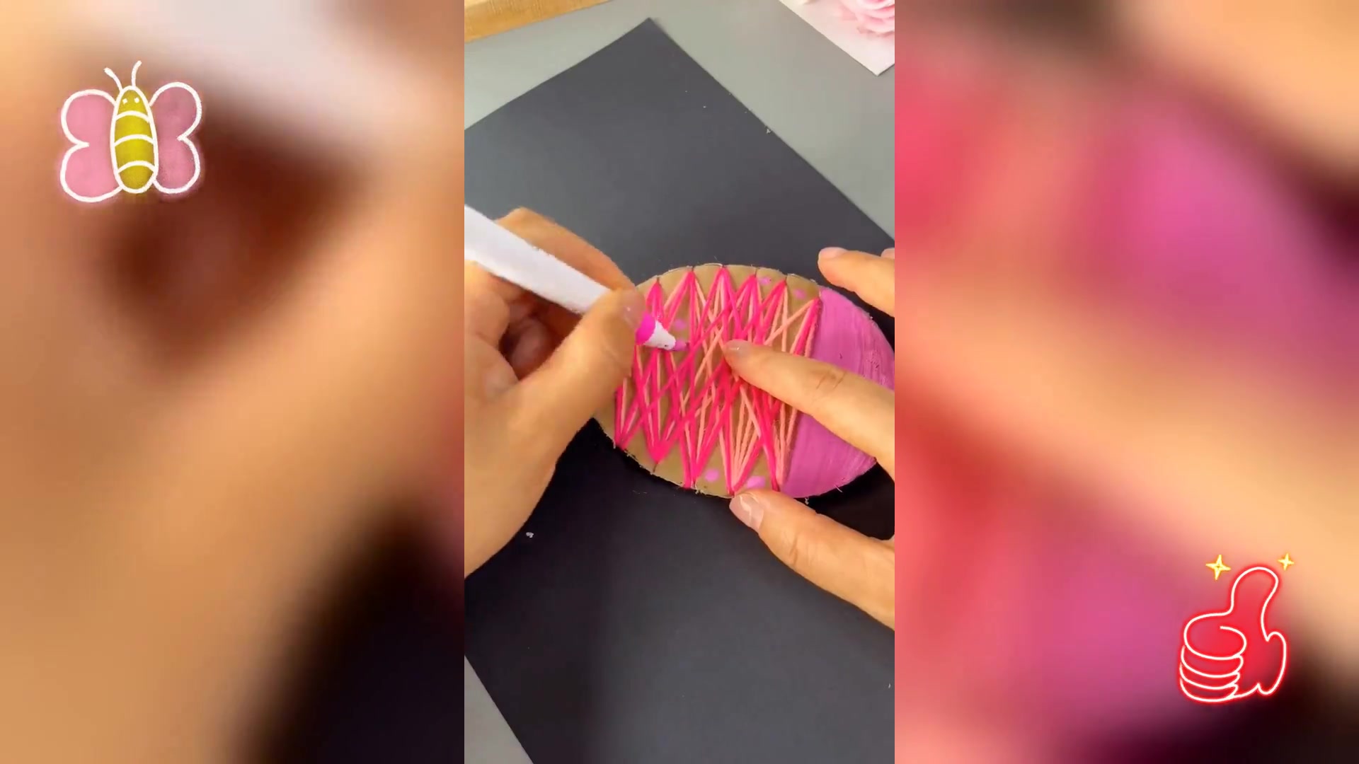早教创意: 纸板鱼手工美术制作