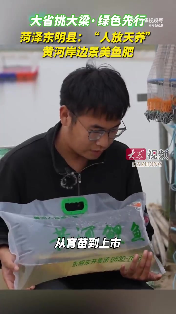 「行走黄河|菏泽东明县:人放天养黄河岸边景美鱼肥」为全面报道沿黄九省一体化推动黄河流域生态