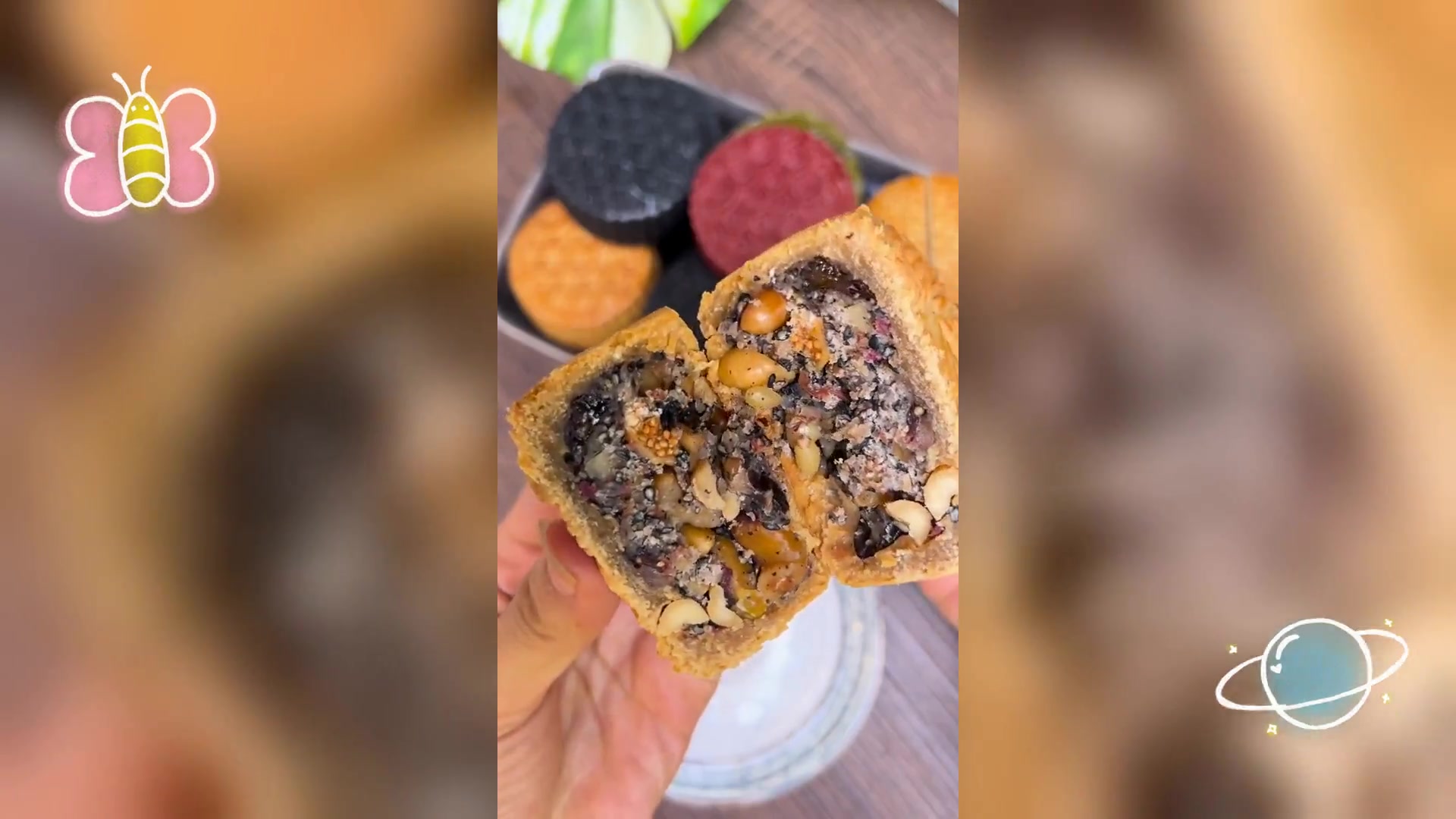 纯手工粗粮无糖油月饼,七分爱意满盈