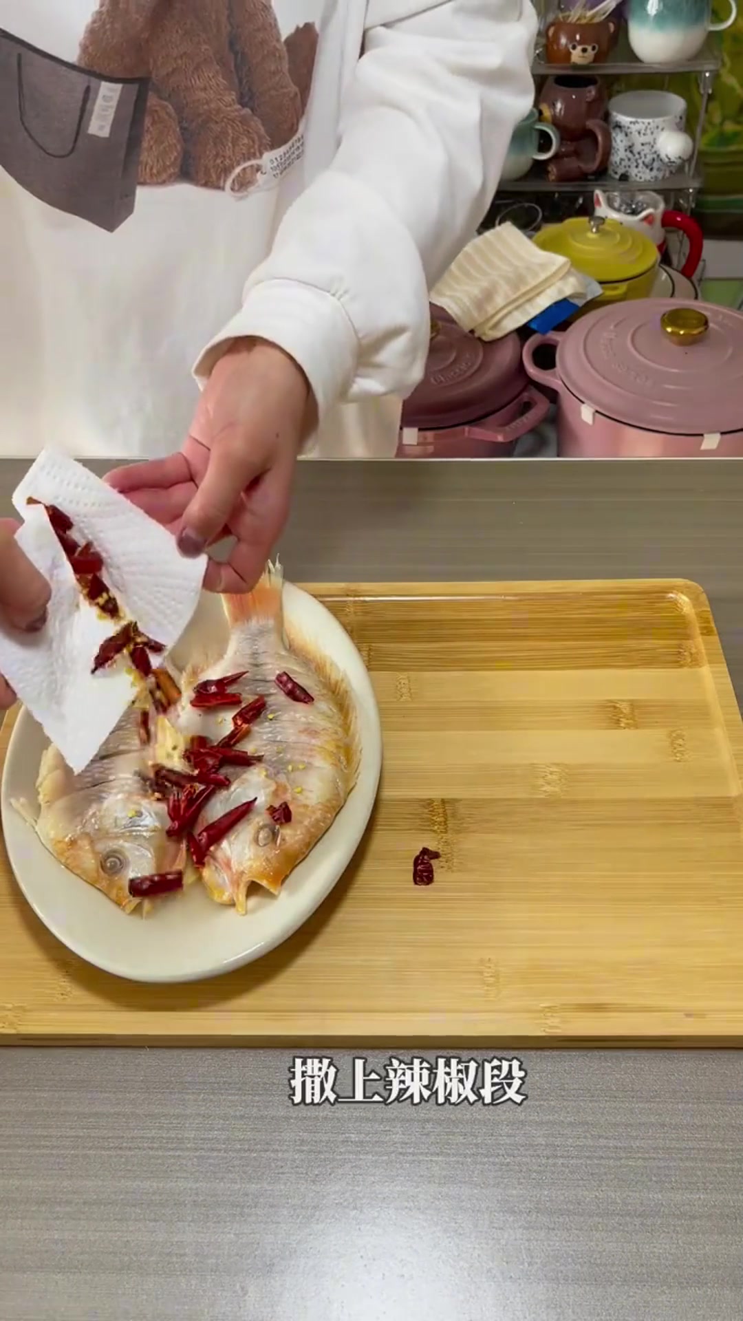 独居午餐:清蒸红星斑鱼,鲜美无比!