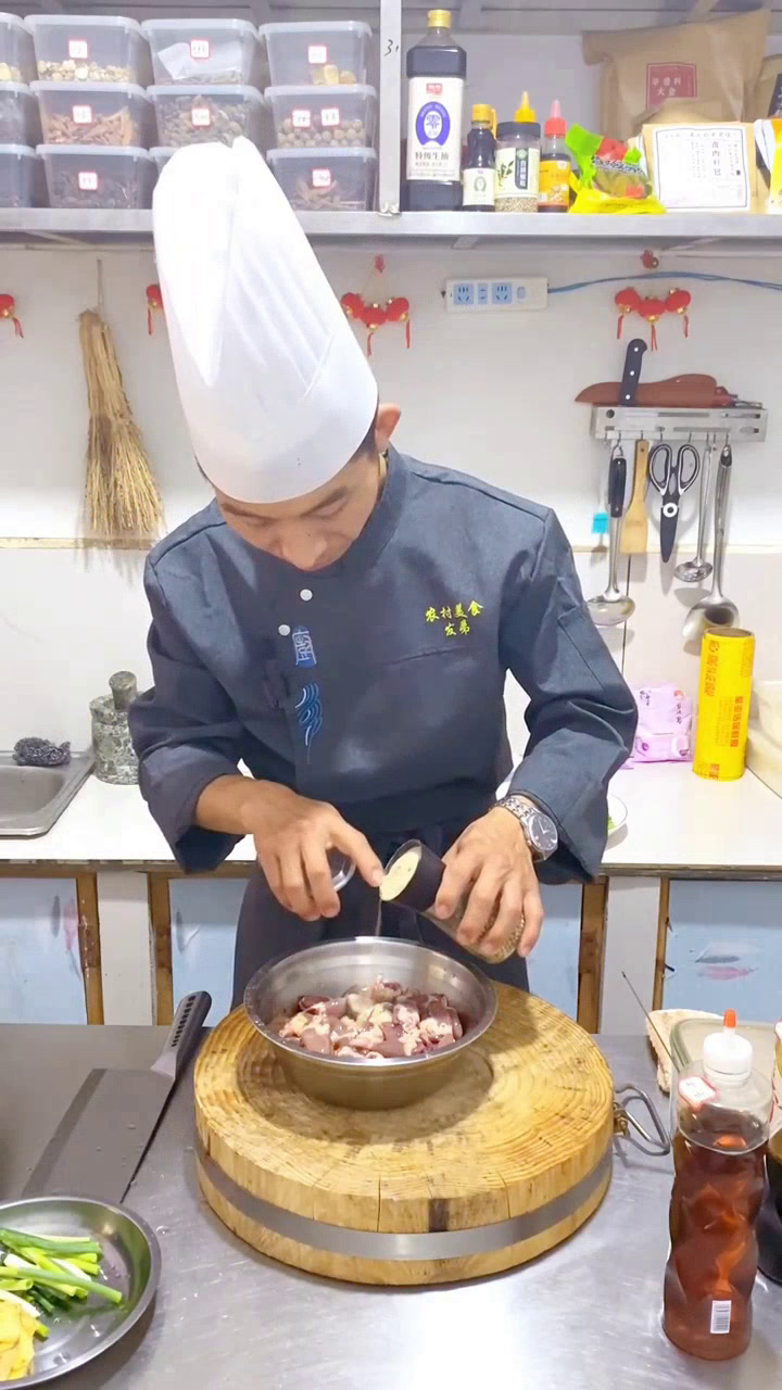 家常孜然鸡心,美味又简单