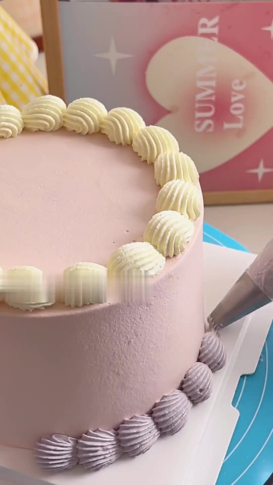 沉浸式做蛋糕 手绘立体小猪猪蛋糕