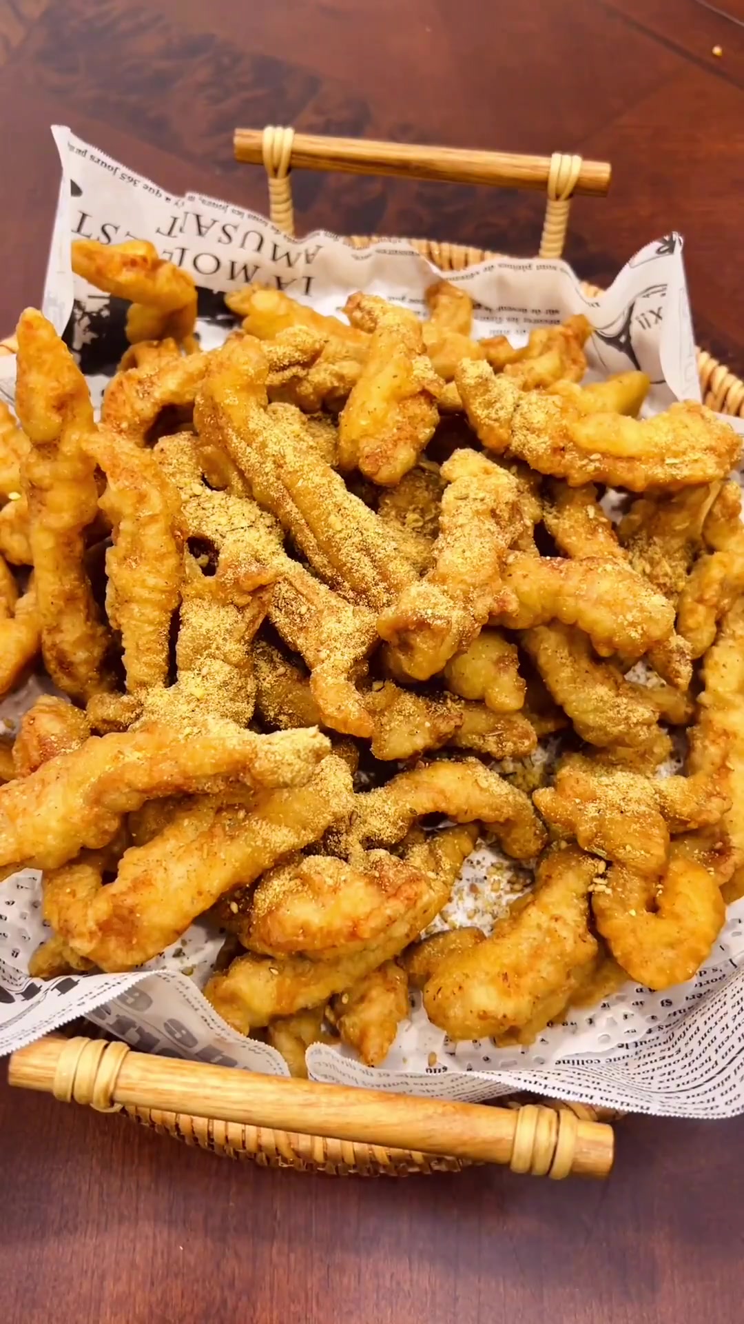 炖带鱼,炸酥肉,耗油生菜,干锅豆腐