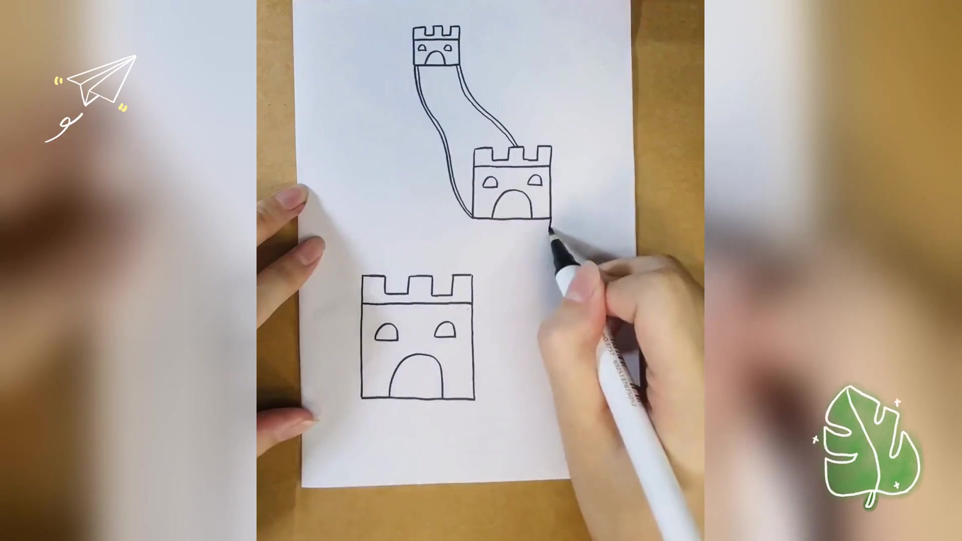 简易长城画法,一学即会