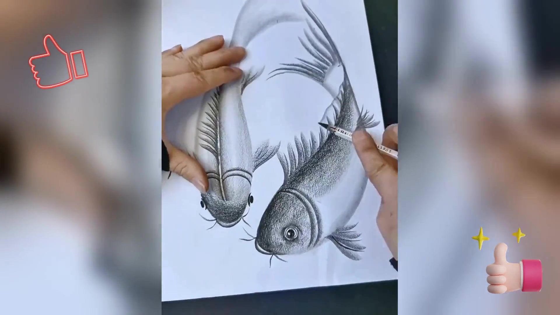 简约鱼形绘制教程