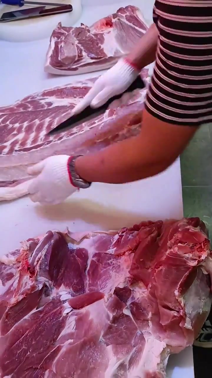 开肉有技巧,猪肉分割技巧 美食